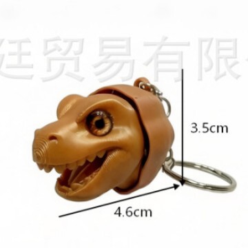 3D printed pressable mushroom, pumpkin, cute little animals, tyrannosaurus rex, shark keychain pendant, stress-relief toy decoration