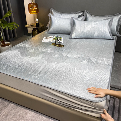 High-end Antibacterial Borneol mat Three Bed cover Air-conditioned seats washing 1.8 Soft mat 2m Naked