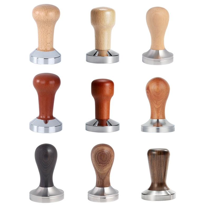 Explosive solid wood powder powder Italian coffee machine walnut cloth powder powder grouper 51/53/58 coffee compressor