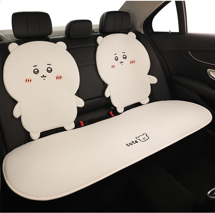 Car seat cushion made of linen, Usagi, Chiikawa, Hachiware, suitable for all seasons, cute cartoon design for girls