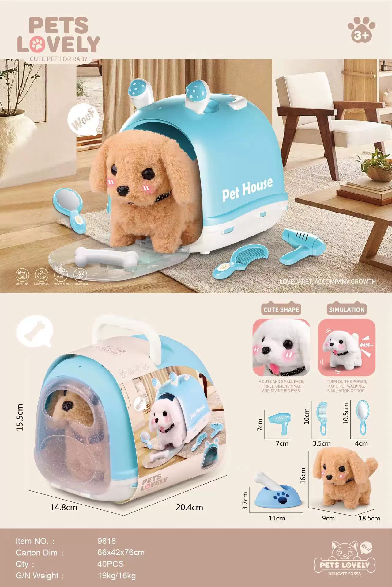 Electric realistic plush rabbit, videogame, gift box, toy