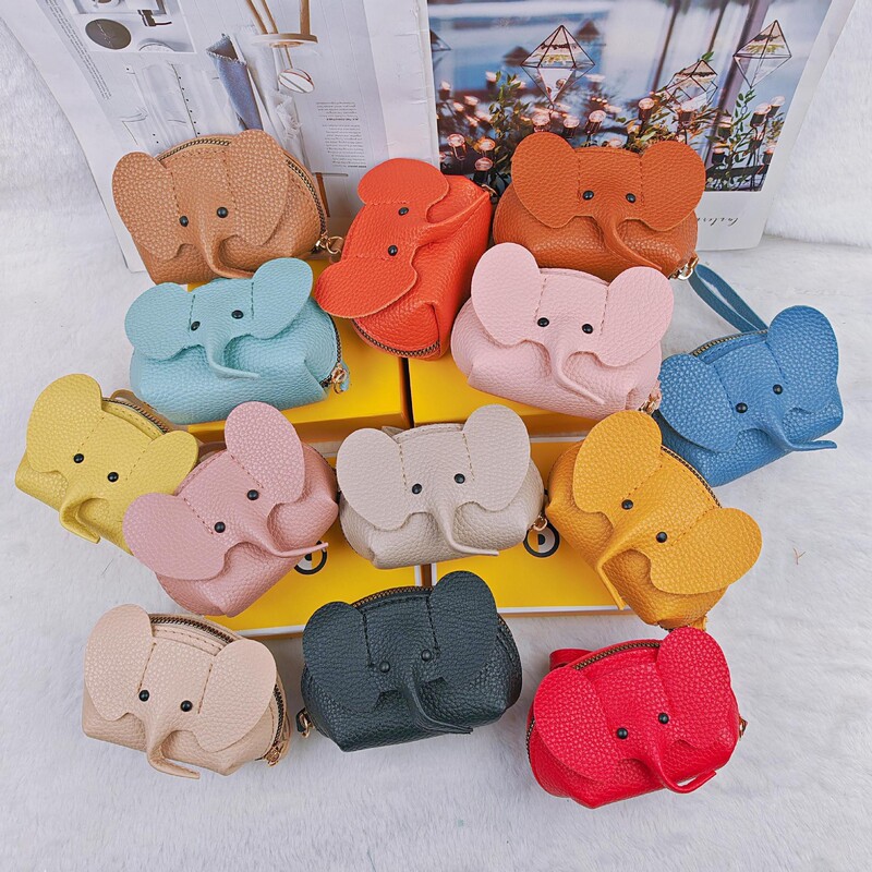 Thailand Elephant Bag Hot PU Coin Purse Japanese Bag Pendant Key Ring Creative Card Bag Lipstick Zipper Bag Thailand Elephant Bag Hot PU Coin Purse Japanese Bag Pendant Key Ring Creative Card Bag Lipstick Zipper Bag