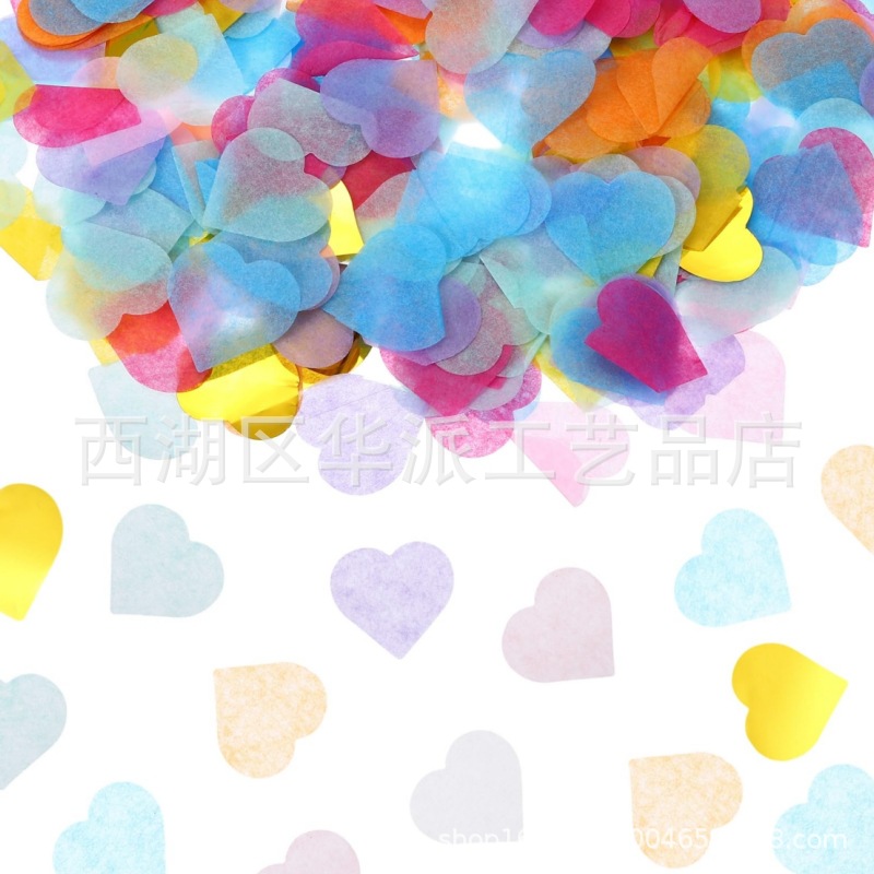 10g colorido 2.5cm confeti de amor fiesta de bodas de San Valentín sosteniendo pétalos globos transparentes relleno de bola de olas