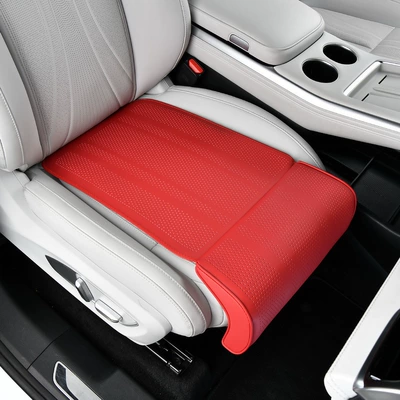 Integrated Leg Rest Travel Artifact, Seat cushion, seat cover - single-leg-rest-cushion-volcanic-red