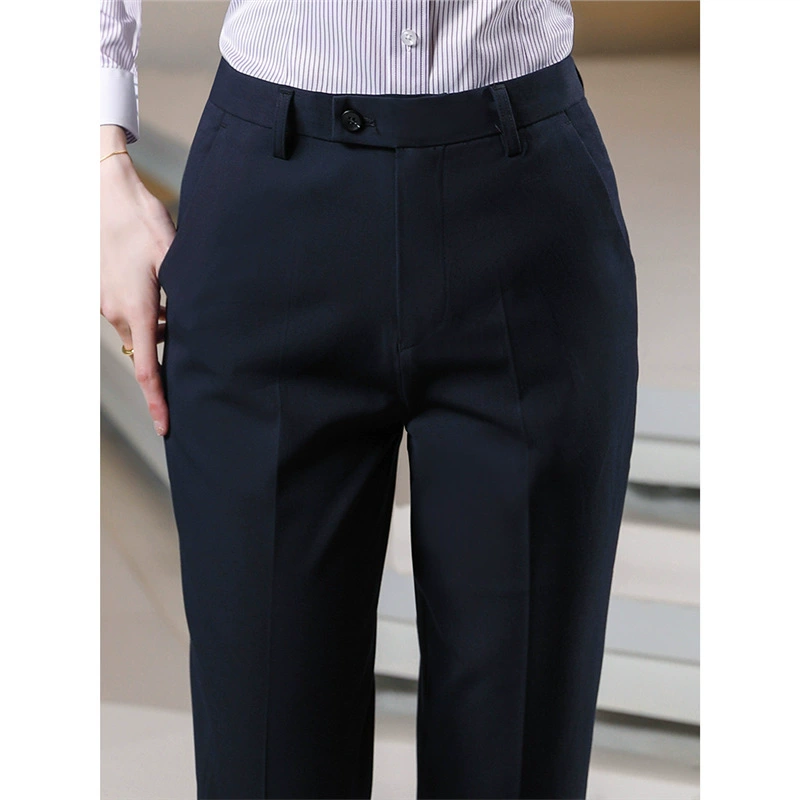 Профессиональные брюки женские весенне-осенний банк рабочая одежда брюки для работы брюки женские брюки эластичные прямые брюки