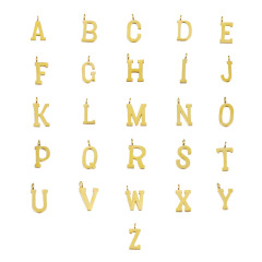 鏡面ステンレス26個大文字溶接十字輪シングルペンダントdiyシンプルファッションネックレス耳飾り部品