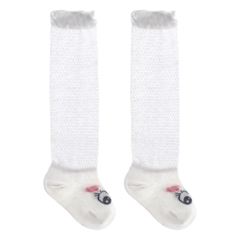 21 nuevos calcetines de bebé de verano algodón peinado sin hueso bebé anti-mosquito medias 0-1 años de edad los niños sobre los calcetines de la rodilla