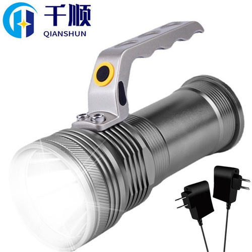 Cross-border Qianshun LED ultra-bright rechargeable flashlight multi-function high-power outdoor portable searchlight