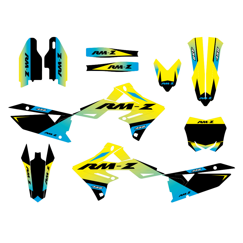 Aplicable para SUZUKI RMZ450 18 - 21 años pegatinas de motocicletas modificadas pegatinas decorativas de la carcasa impermeables a prueba de arañazos