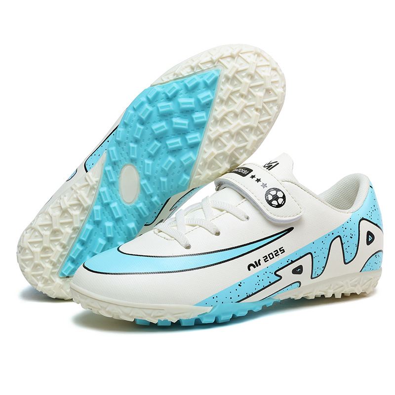 Nuevos zapatos de fútbol para niños Velcro para niños y niñas