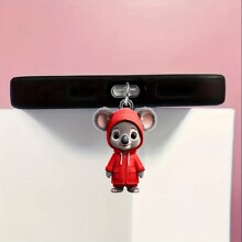 2D平面，新亚克力红色衣服小无尾熊适用于iPhone/Type-C安卓连