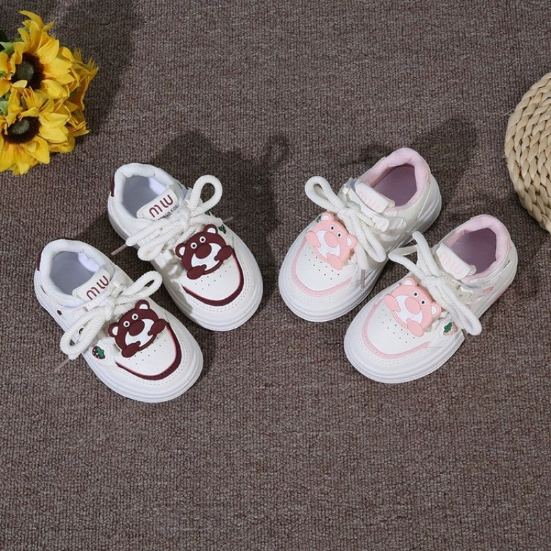 Детская спортивная обувь весна и осень новый 2025 мягкая нижняя обувь для девочек обувь повседневная обувь детский сад маленькая белая обувь детская обувь