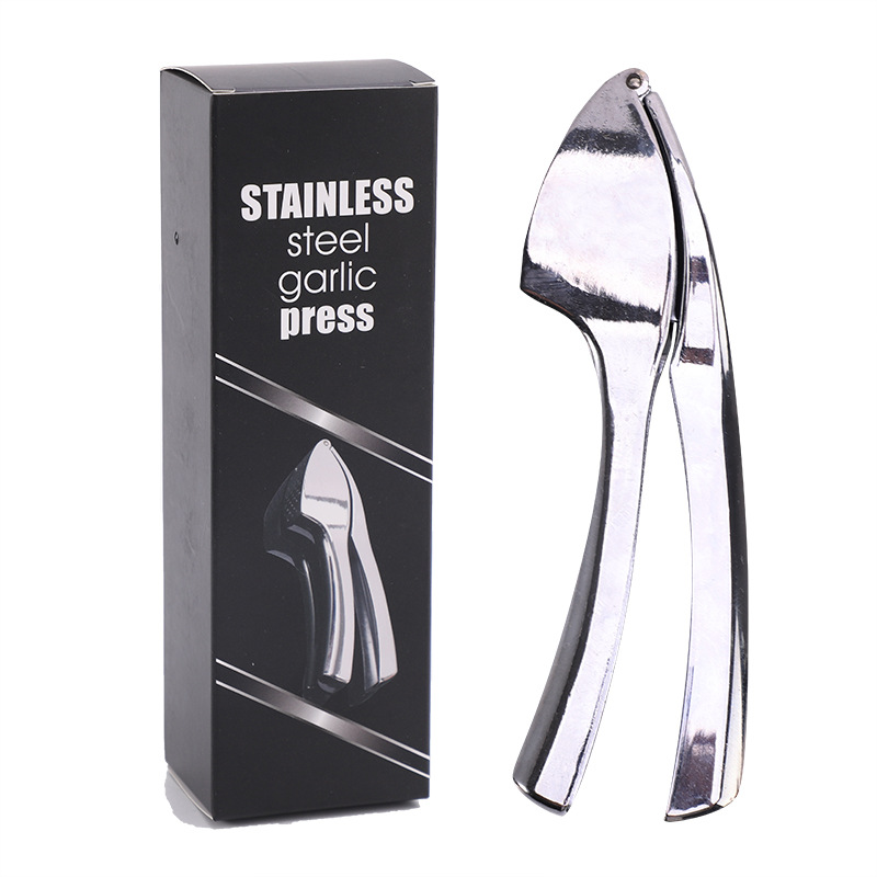 Amazon Venta caliente multifuncional aleación de zinc prensa de ajo manual prensa de ajo conveniente prensa de ajo creativo prensa de ajo