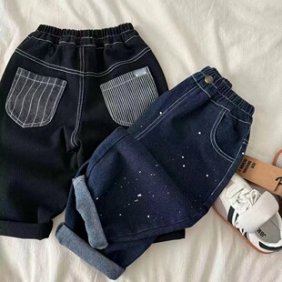 Boys' Jeans 2025 Kidsren's Jeans Spring Style Small and Medium-Sized Kidsren's Pants Korean Style Baby Style Pants Wholesale