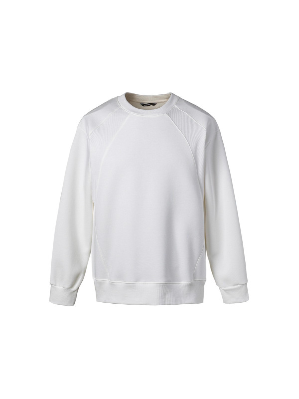 RUIIENRS x ANNONES 2025 秋季新款拼接百搭简约宽松圆领卫衣AW14|undefined