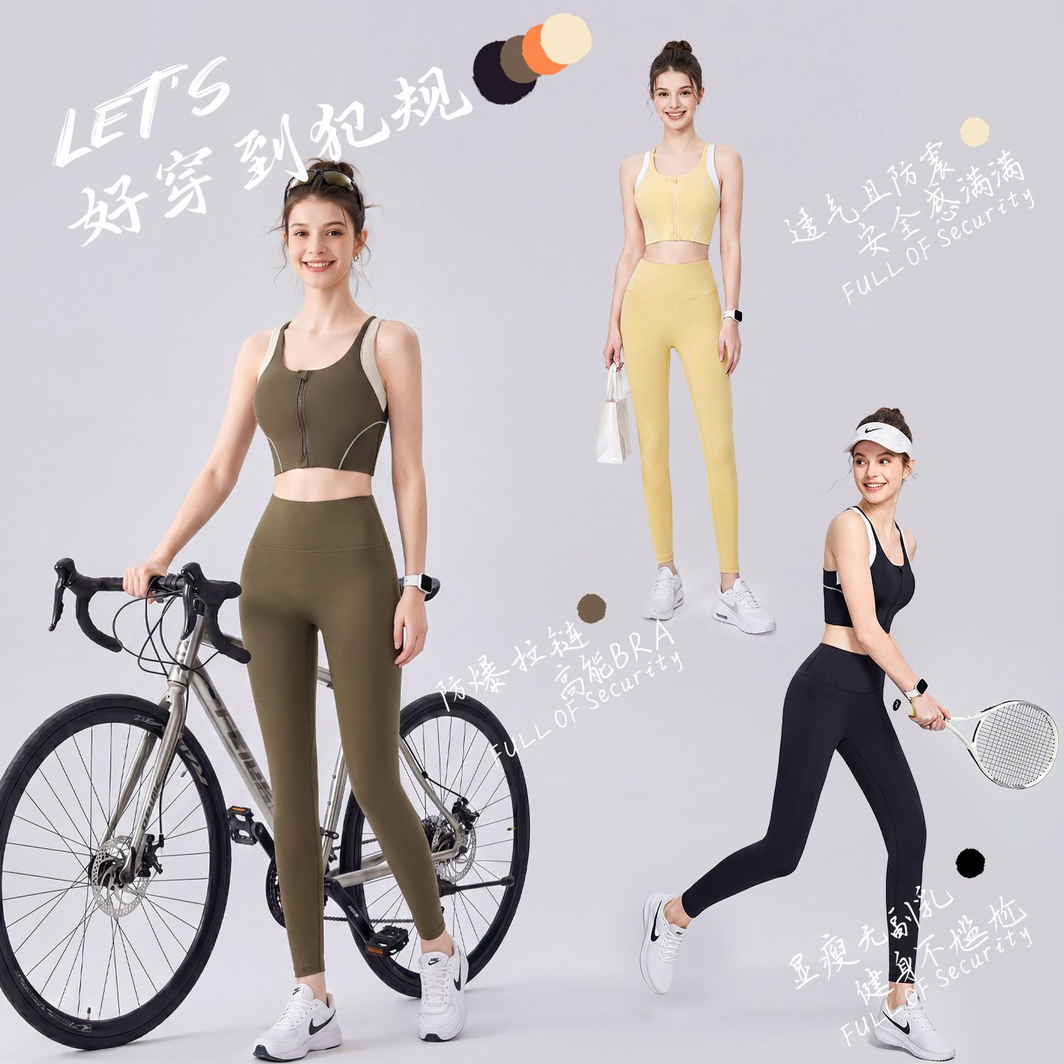 [Precio de un bocado] chaleco deportivo antichoque integrado para mujeres con cojín de pecho con cremallera frontal ropa interior de yoga para recoger el pecho
