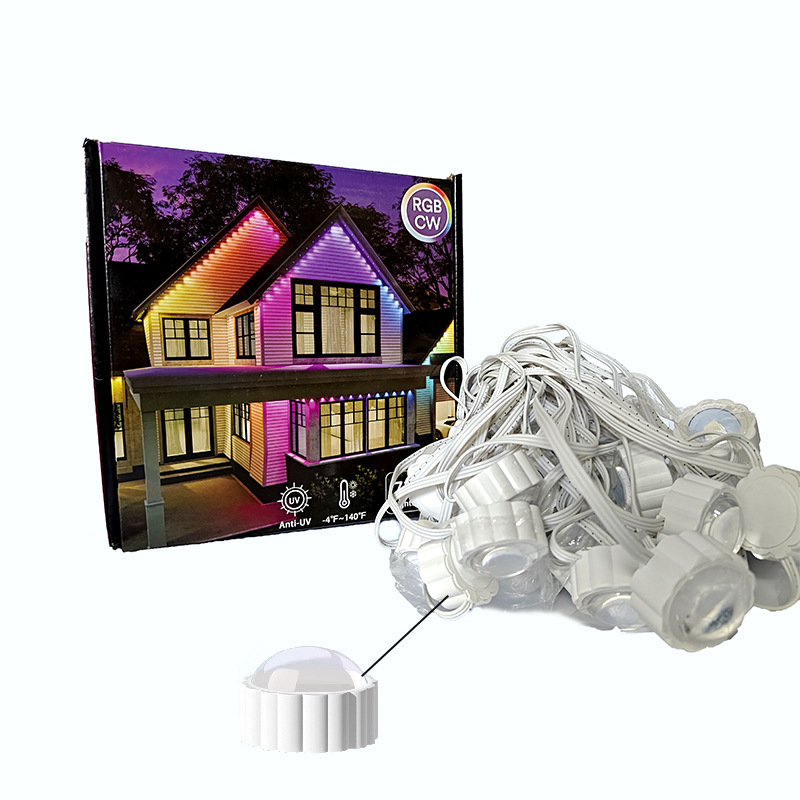 Transfronterizos LED iluminación de techo impermeable inteligente aplicación de atmósfera lámpara decorativa de jardín decoración interior lámpara de cadena lámpara exterior