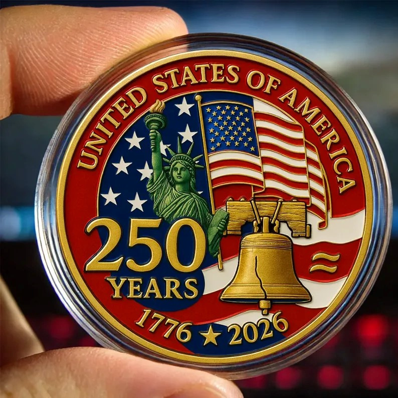Nuevo acrílico plano transfronterizo 2D impresión UV moneda conmemorativa de veteranos de comercio exterior personaje medalla conmemorativa del ejército