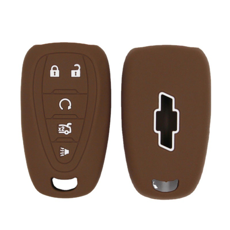 시보레 도요타 혼다 포드 키 케이스에 대한 실리콘 공장 다크 브라운 컬러 자동차 키 커버