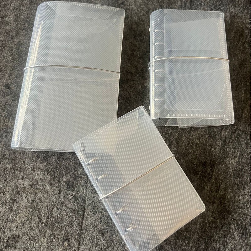 M5A7A6 30% Folding Loose-leaf PP Notebook Case Mini Portable Sticker Material Small Card Photo Storage Hand Ledger