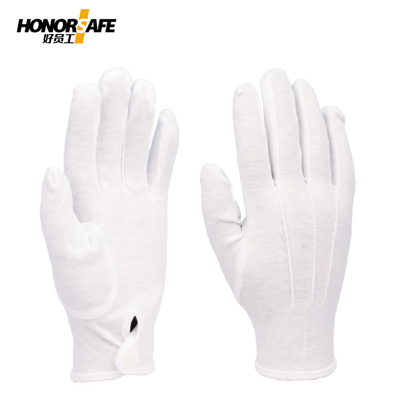 好员工 802礼仪纯棉手套 工厂车间质检品管白色劳保手套