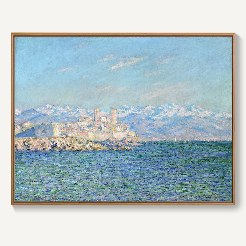 モネ日の出イメージ装飾画北欧客間レストラン掛け画抽象風景油絵寝室壁壁画麦畑|undefined