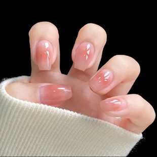 30 Pieces of Simple and Gentle Nail Patches, Hot-Selling Sweet Manicure Nails, High-End Short Wearable Nails, Cute