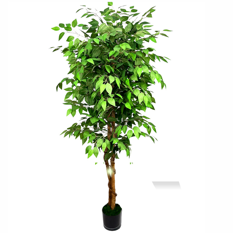 Wholesale Artificial Banyan Tree Bonsai Faux Ficus Cage Tree