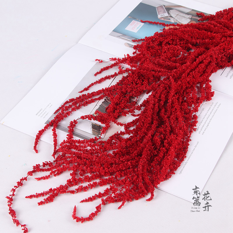 Arroz colgante de vida eterna, flores colgantes de Roulisi, flores reales, flores perpetuas, arreglos florales de boda, decoración de paredes, flores secas tridimensionales al por mayor