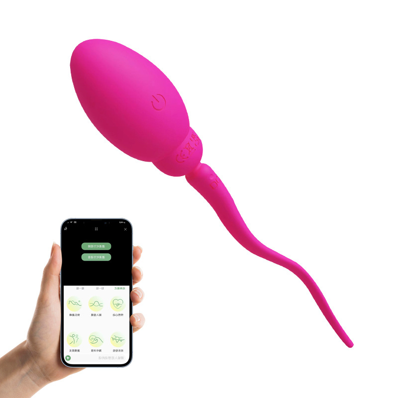 올챙이(연동) 진동기: 로즈 레드(APP 버전)