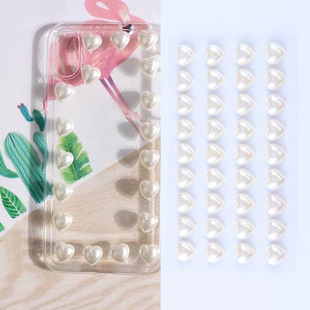 Mobile phone shell Pearl Love Diamond stickers DIY face makeup album mobile phone Children Crystal Gem Diamond stickers