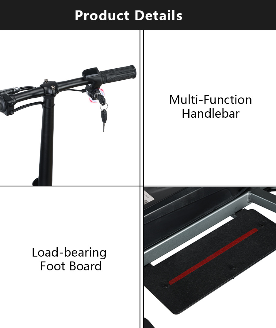 Cross-Border Amazon Dropshipping Elderly Mobility Electric Vehicle Aluminum Alloy Ultra-Light Portable Four-Wheel Folding Lithium Electric Vehicle