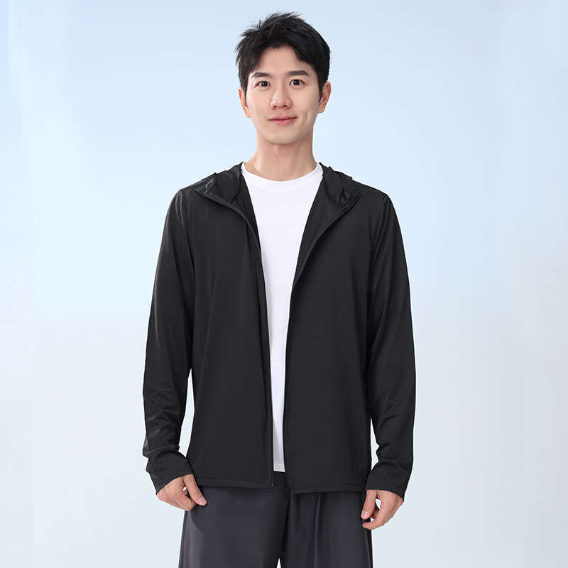 新款户外冰丝原纱防晒衣男钓鱼服透气防紫外线连帽皮肤衣|undefined