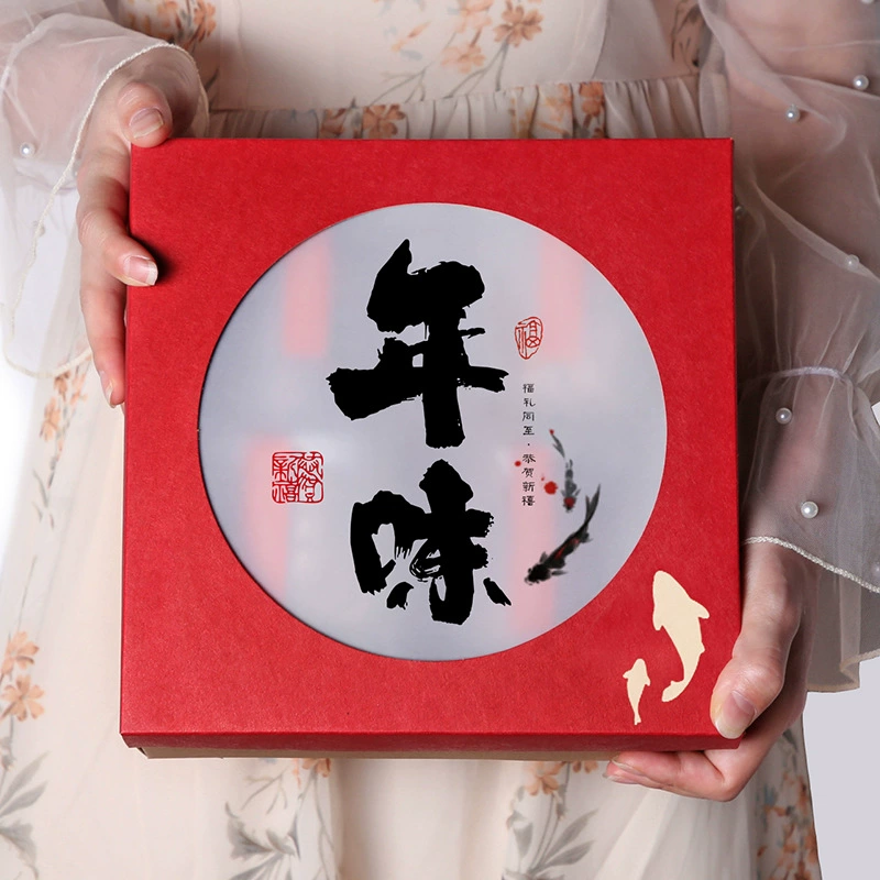 Набор из 4 банок печенья и выпечки в стиле Су, подарочная упаковка «Снежинка», коробка с 6 отделениями, высококачественная подарочная коробка, пустая коробка