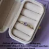 Purple wedding ring