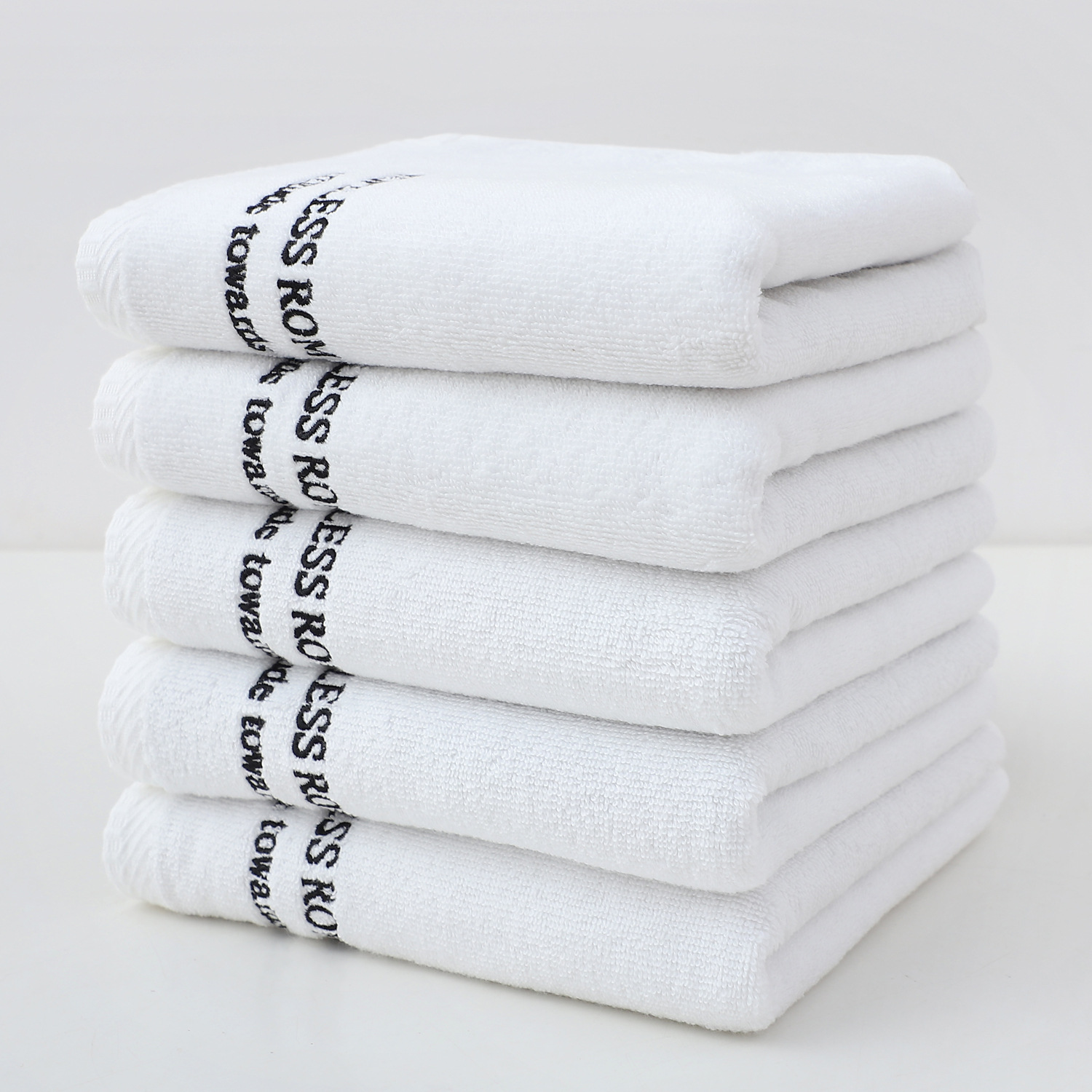 스트리머 화이트 스퀘어 스카프 5종 세트