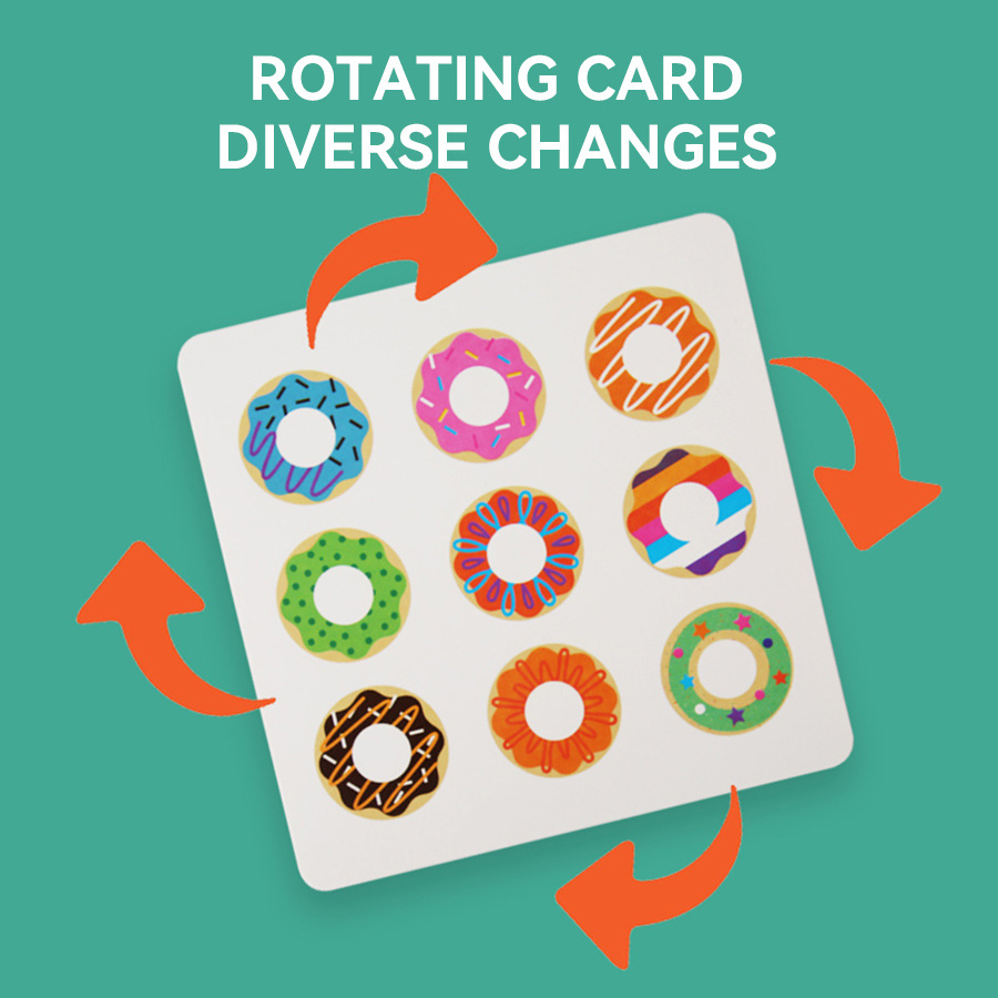 CE CPC niños de madera divertido donut emparejado color correspondiente educación temprana rompecabezas rompecabezas rompecabezas juegos de juguetes al por mayor