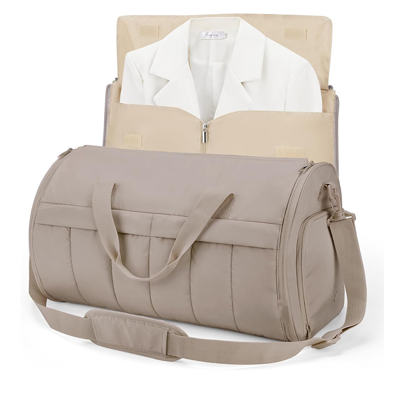 Nueva bolsa de ropa de viaje para hombres y mujeres, bolsa de lona convertible, bolsa de traje, bolsa de viaje, bolsa de lona con correa para el hombro