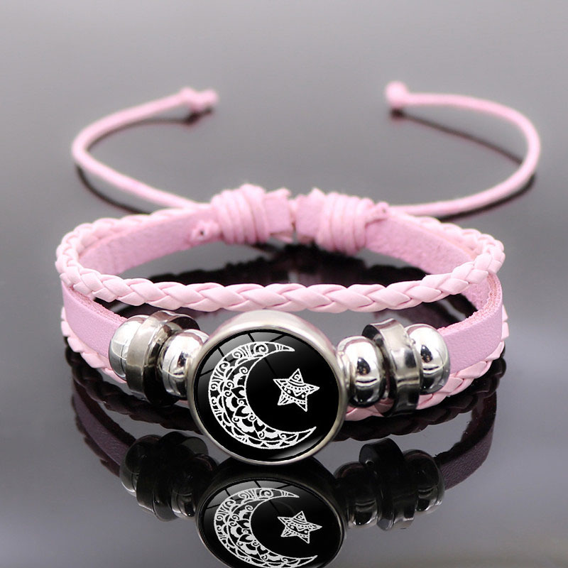 Universal retro woven bracelet natural stone for men and women…