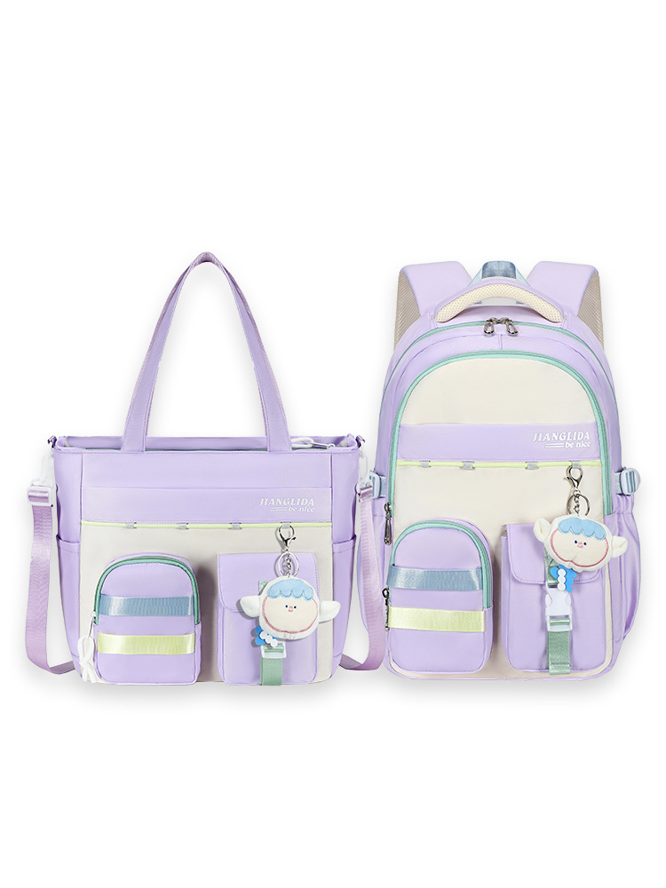 Mochila escolar para estudiantes de secundaria nueva para mujer con bolsa de matrícula