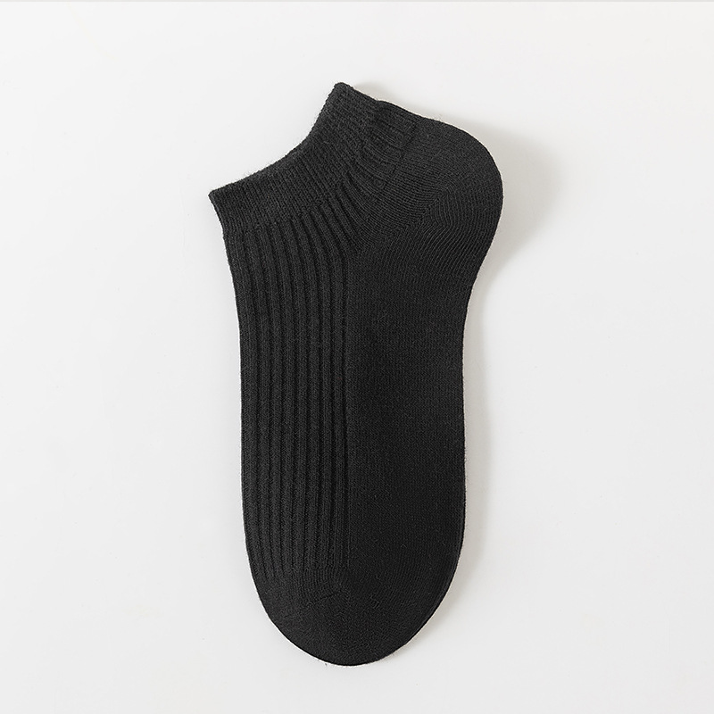 Calcetines de barco no caen calcetines de verano antideslizantes de doble aguja calcetines de algodón puro calcetines delgados calcetines de mujer transpirables calcetines invisibles