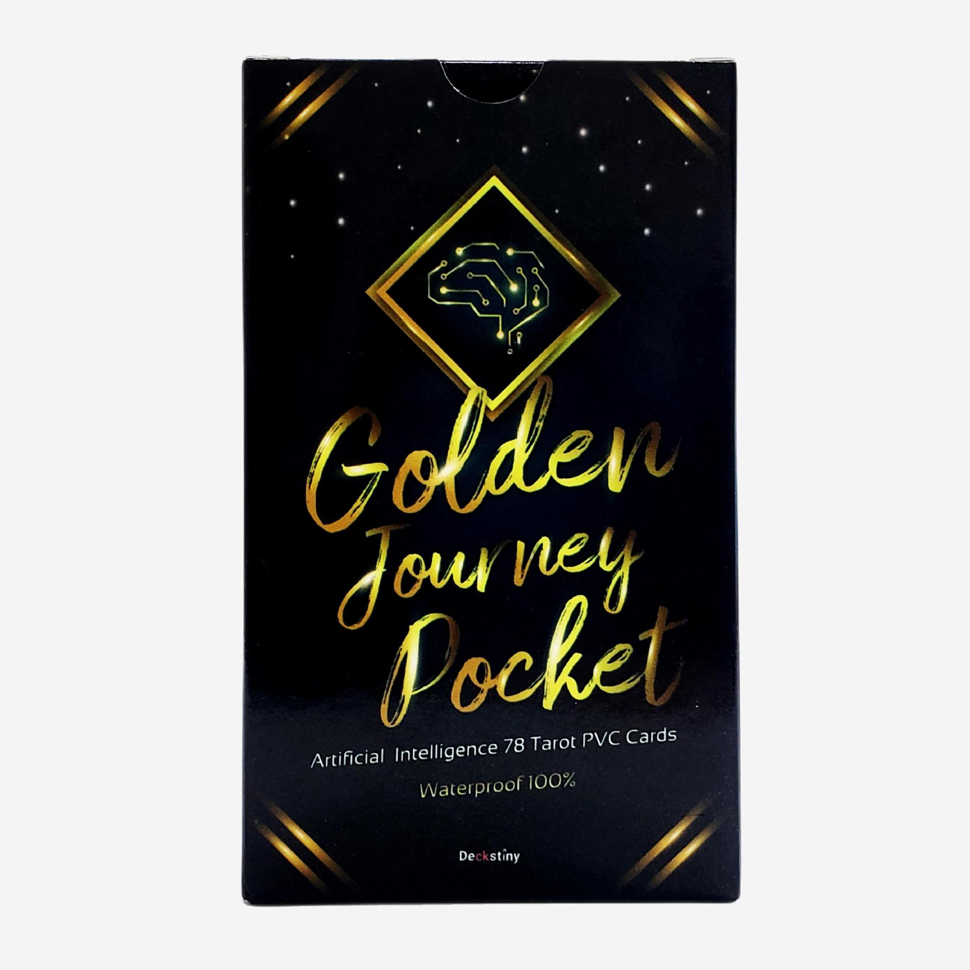 Cartas de tarot golden journey, deck oráculo para jogos_voghion.com
