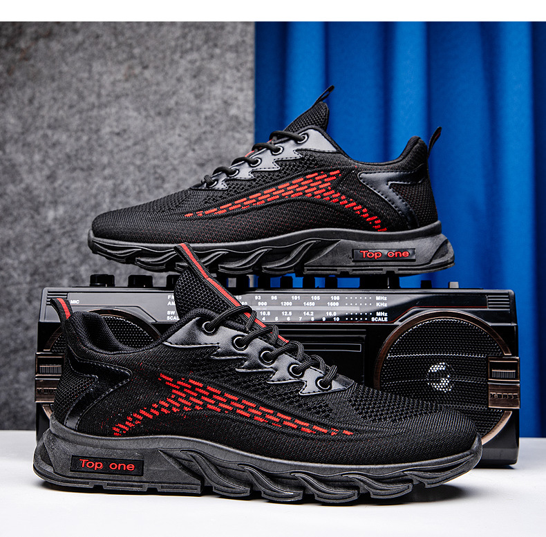 Ddy Schuhe Grenzüberschreitender Außenhandel Fliegendes Weben Atmungsaktive Casual Fashion Low Top Air Cushion Herren Trendy Schuhe Sportschuhe Großhandel_voghion.com