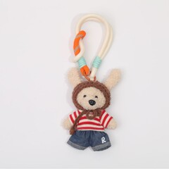 韓国版のかわいいカラフルなロープぬいぐるみクマペンダント手作りおもちゃ人形ペンダントバッグかわいい人形バッグペンダント