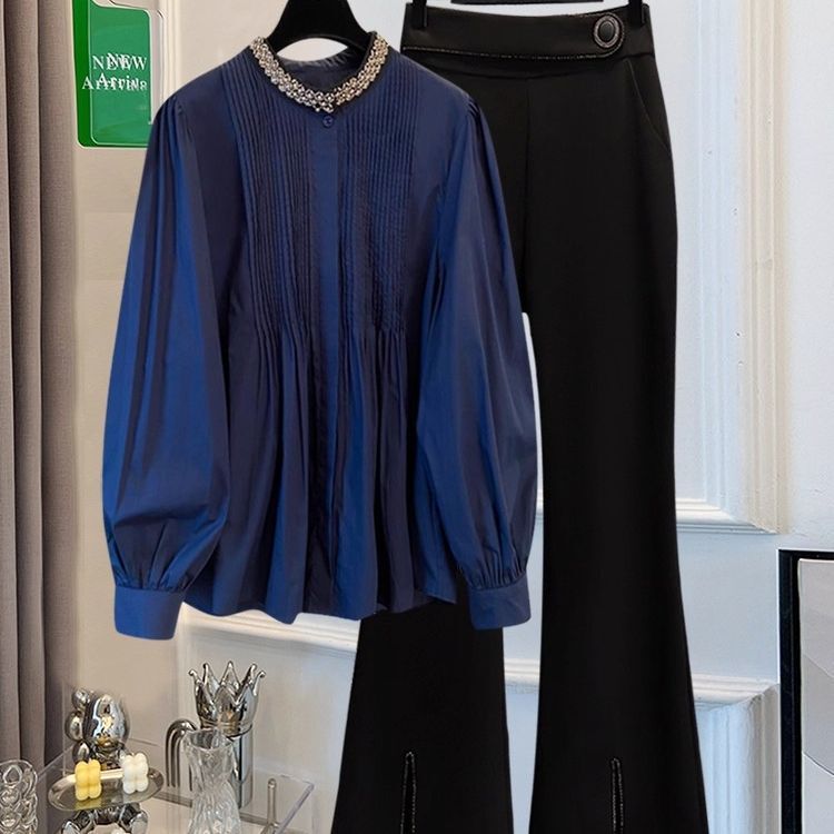 Plus Size Women's Clothing 2025 Spring & Fall New Fat mm French High-End Fashion Versatile Accessible Luxury Doll Shirt Top Trendy Plus Size Women's Clothing 2025 Spring & Fall New Fat mm French High-End Fashion Versatile Accessible Luxury Doll Shirt Top Trendy