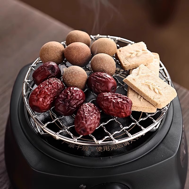 Mini horno de cerámica eléctrica pequeña hervidora de té tetera de vidrio hervir agua hervida té pequeño horno electromagnético horno de té horno de onda óptica silencioso doméstico