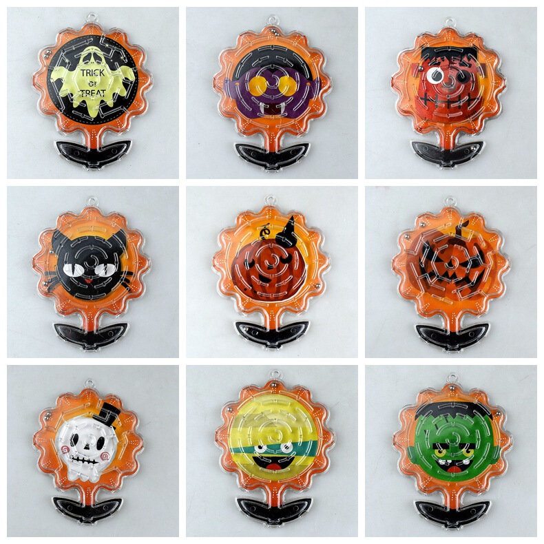 Children's puzzle maze beads sunflower maze Halloween ghost festival ghost maze toy kindergarten reward Children's puzzle maze beads sunflower maze Halloween ghost festival ghost maze toy kindergarten reward