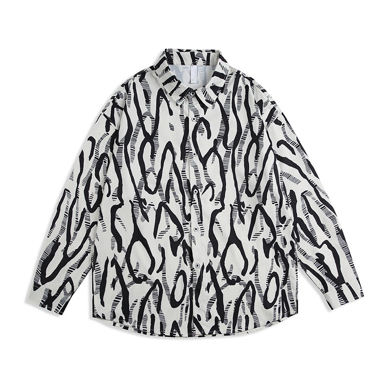 Autumn retro fashionable trend shirt for men and women