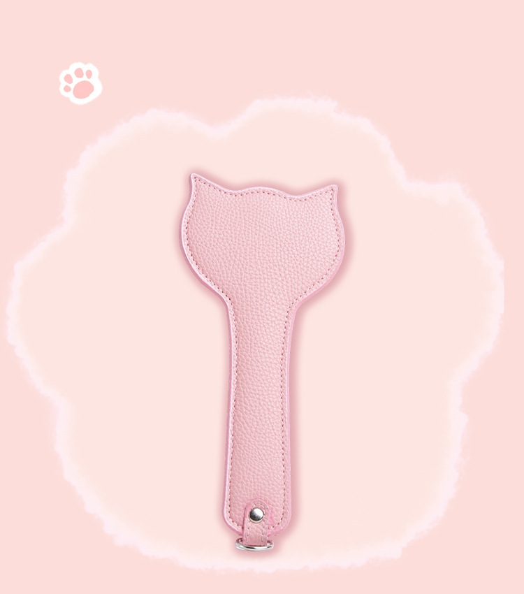 SM Sweetheart Cat Five-Piece Bondage Set in Pink and Black Leather and Metal for Couples — detail image 14