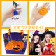 Cross-border Halloween Rodent Pioneer Keychain Ghost Pumpkin Pendant Finger Bubble Music Decompression Toy